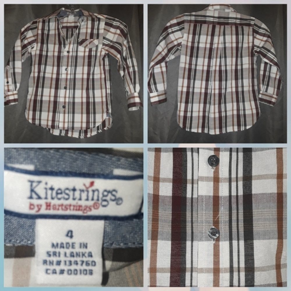 Hartstrings plaid button down